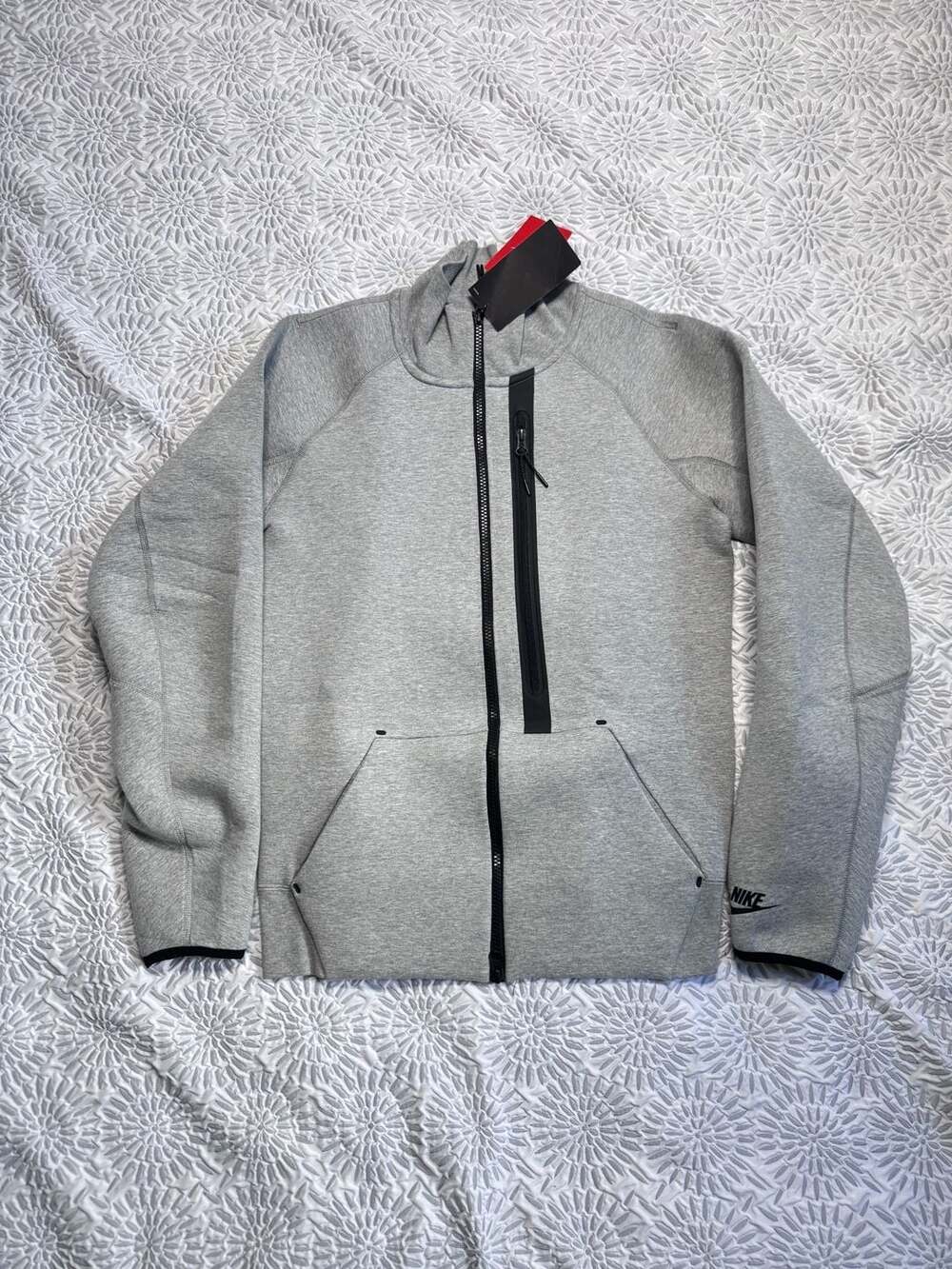 Nike Tech Fleece Men's S Slim-Fit Jacket Heather Gray FD0738-063